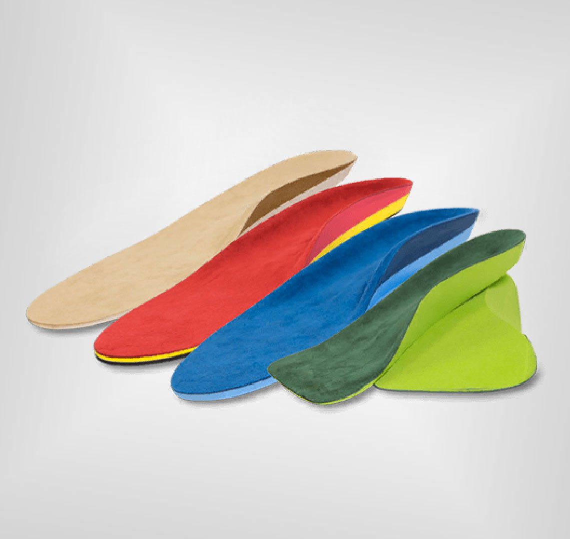 Insoles produced by CAD / CAM method