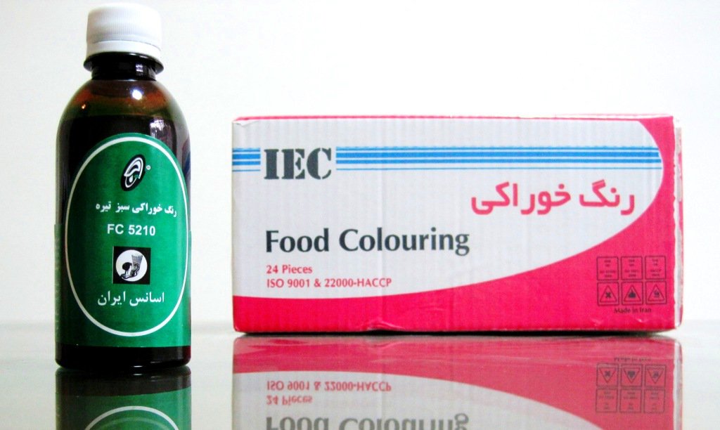 رنگ خوراکی سبز تیره