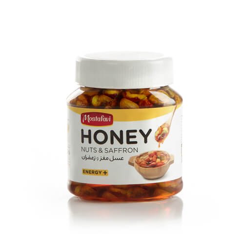 عسل مغزدار زعفران 320 گرمي