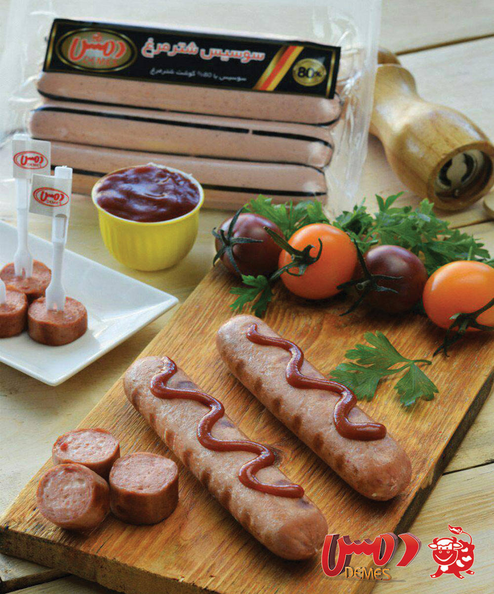سوسیس شترمرغ 80 درصد