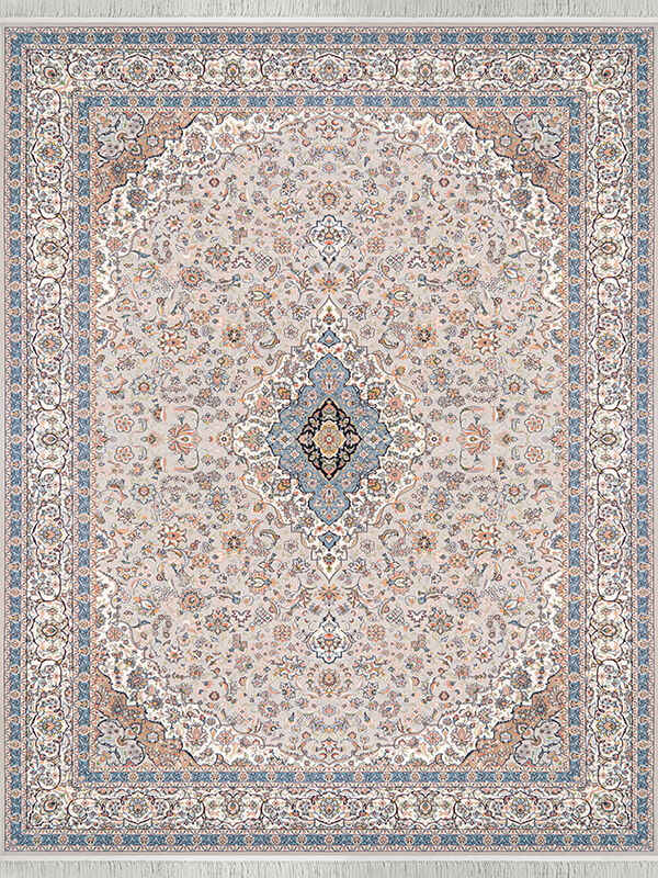 فرش 700 شانه طرح کاشان لایت