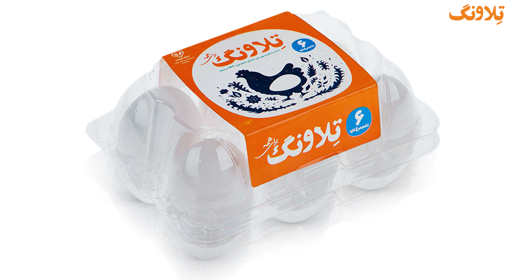 بسته بندی 6 عددی تخم مرغ کلاسیک