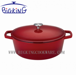 قابلمه چدنی بیضی شکل 29*21 سانتی متر