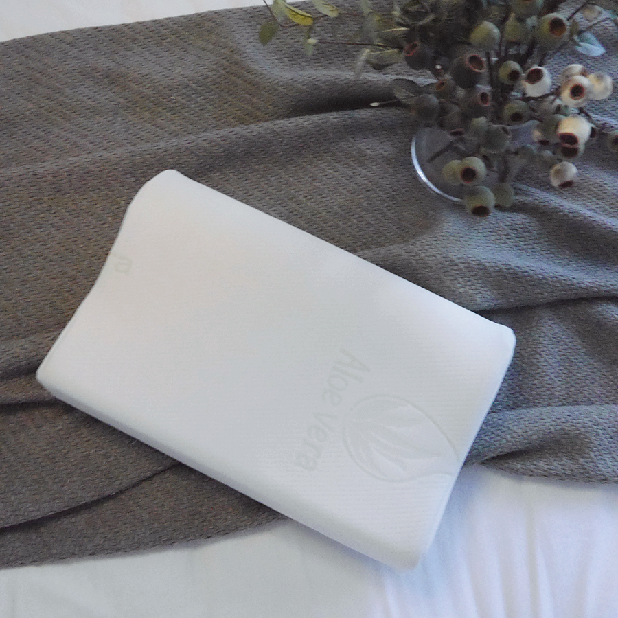 Breathable Bamboo Fiber Pillowcase B-shaped Contour Memory Foam Pillow