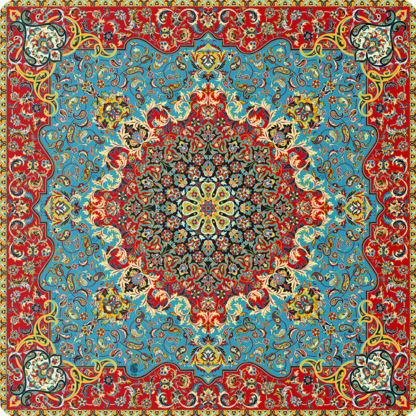 رومیزی مربع ترمه طرح فرحزاد کد 503