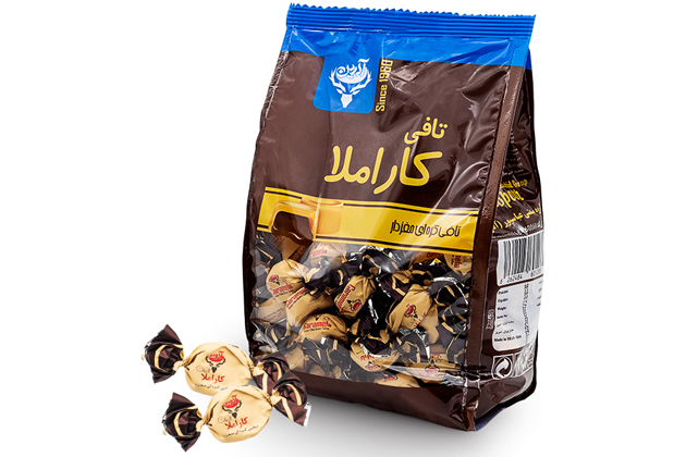 تافی مغزدار کاراملا فندق ۱۰۰۰ گرم
