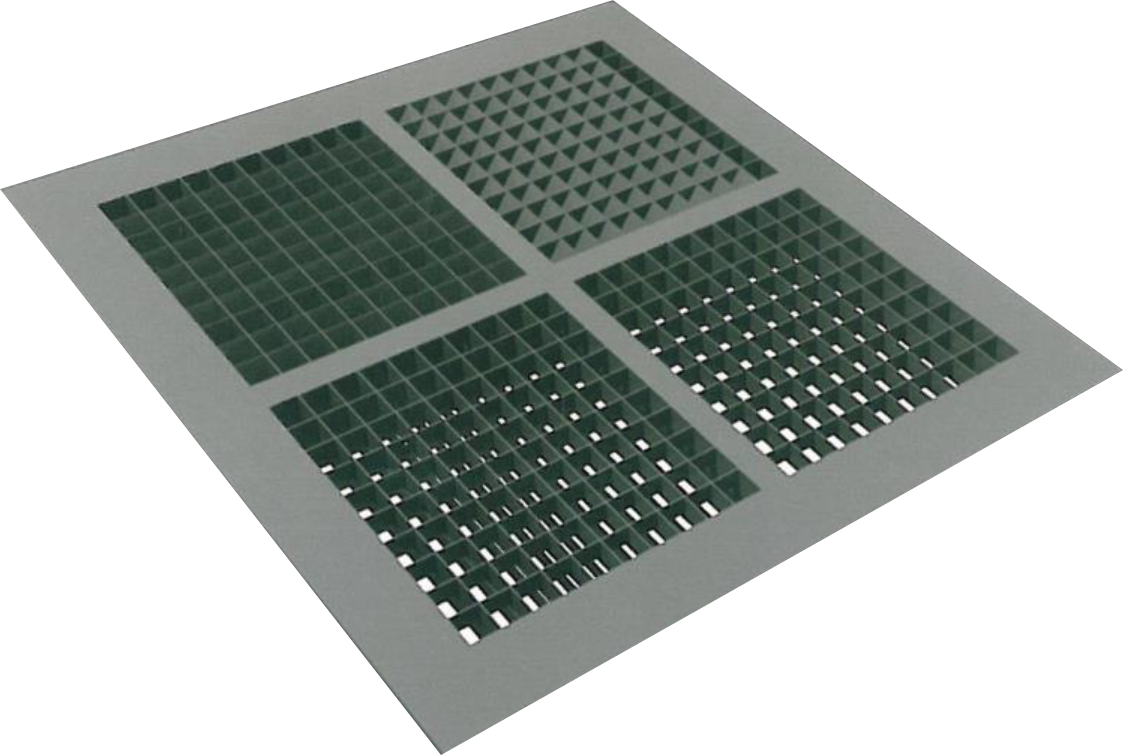 Square checkered valve