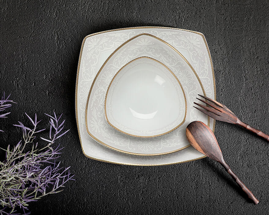 سرویس چینی پاریس طرح سیلویا صورتی