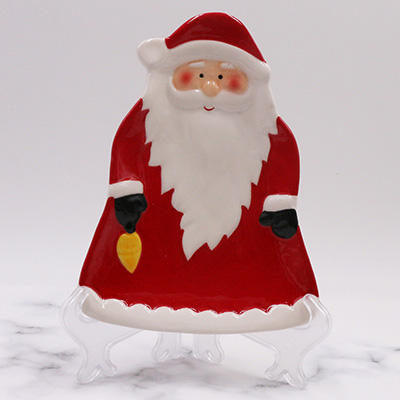 Wholesale Cheap Custom Lovely Ceram plates Christmas Craft