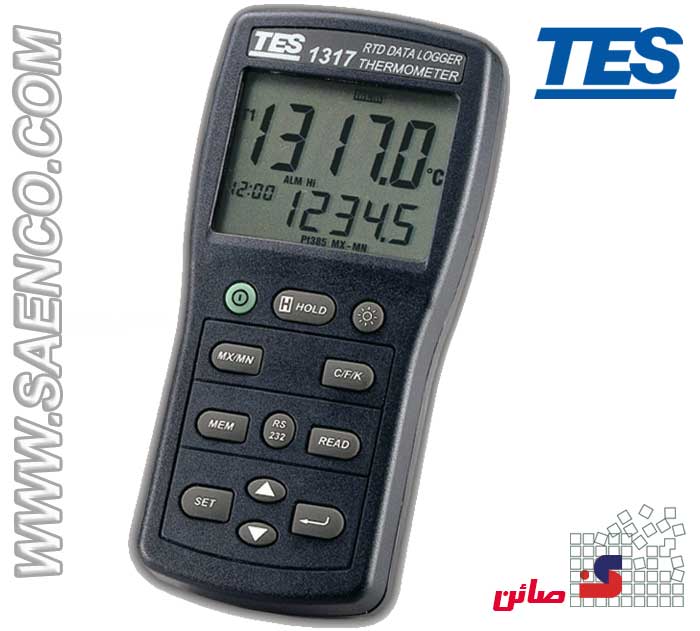 دماسنج RTD مدل TES-1317 و ترمومتر PT100 دیتالاگر TES-1317R