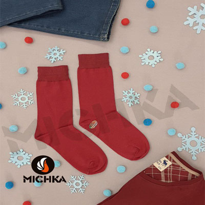 جوراب مردانه سوپر کتان ساقدار فانتزی