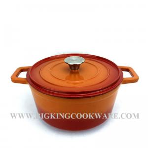 new design 22/24/26cm enamel round cast iron casserole