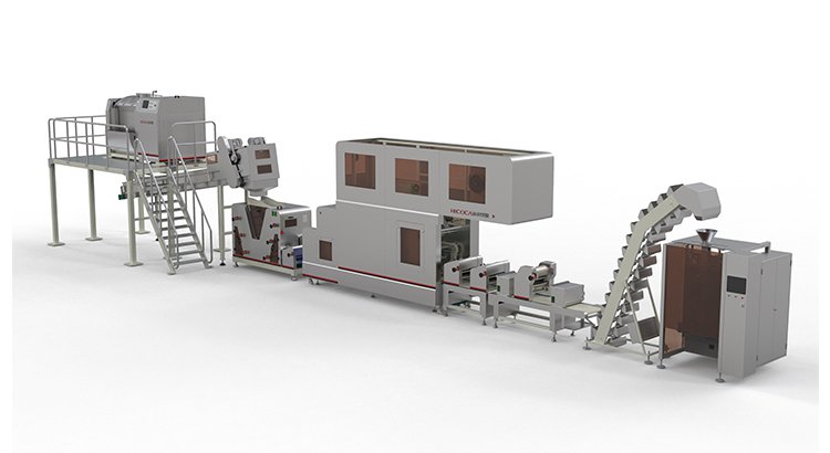 Intelligent fresh wet noodle production line