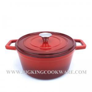 new design 22/24/26cm enamel round cast iron casserole