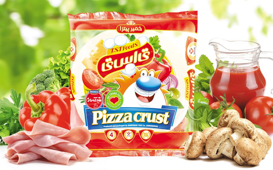 خمیر پیتزای ساده تی.اس.تی