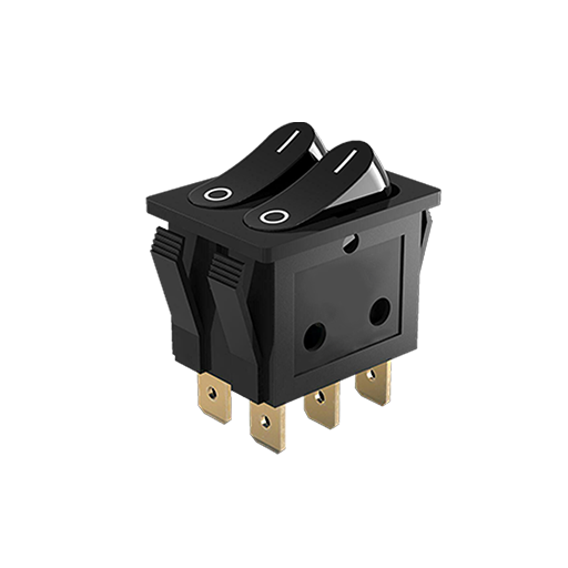 کلید دو پل بدون چراغ