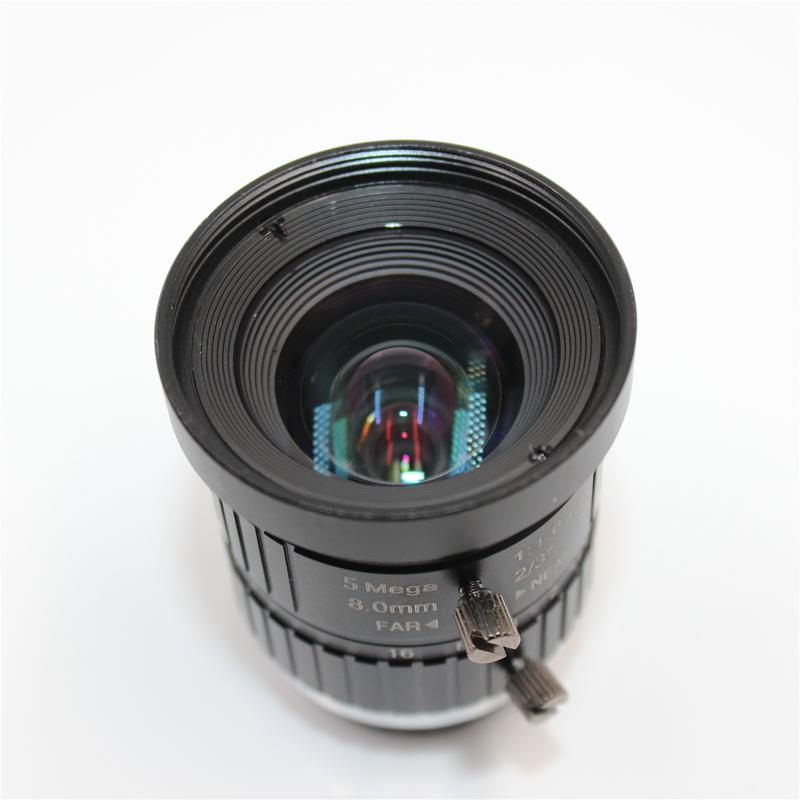 C-Mount 8.0mm Fixed Focal Megapixel CCTV Lens from China factory