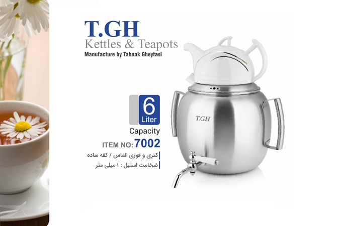 کتری استیل شیردار مات مدل ویونا