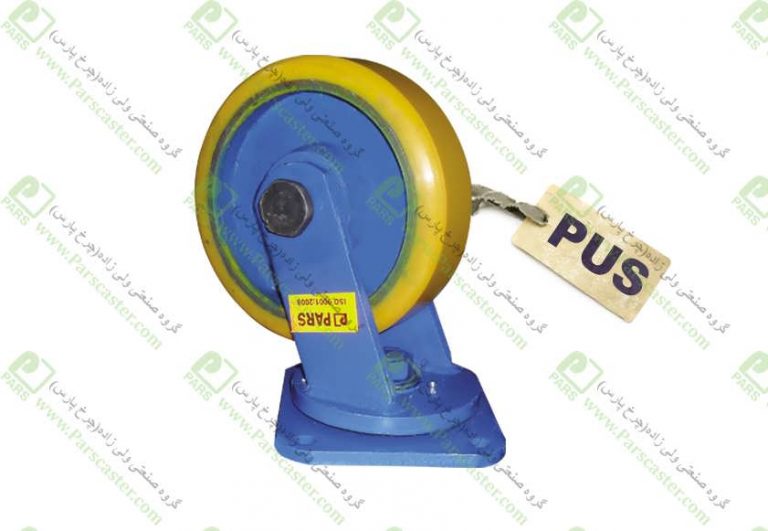 چرخ آهنی روکش پلی اورتان گردان