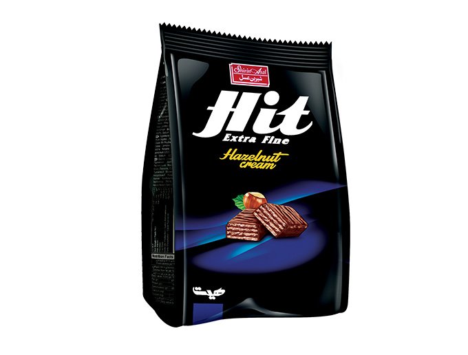 Heat wafers with hazelnut cream and chocolate coating