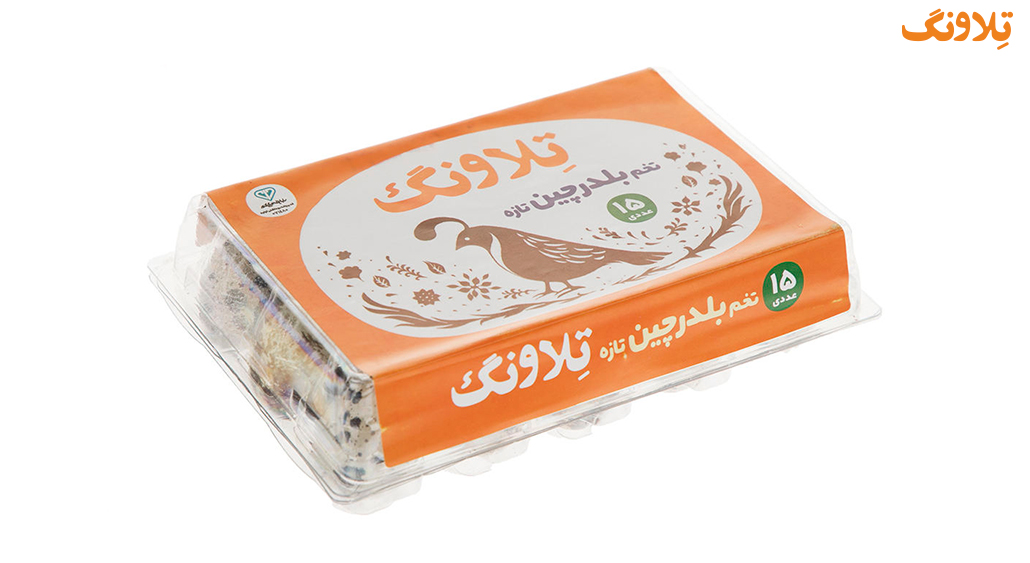 بسته بندی 15 عددی تخم بلدرچین