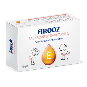 Baby soap containing vitamin E