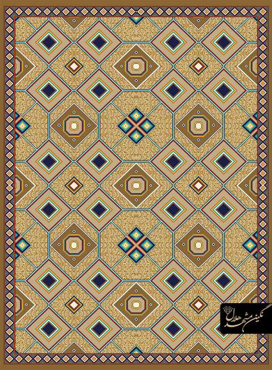 گلیم ماشینی طرح مدرن 510