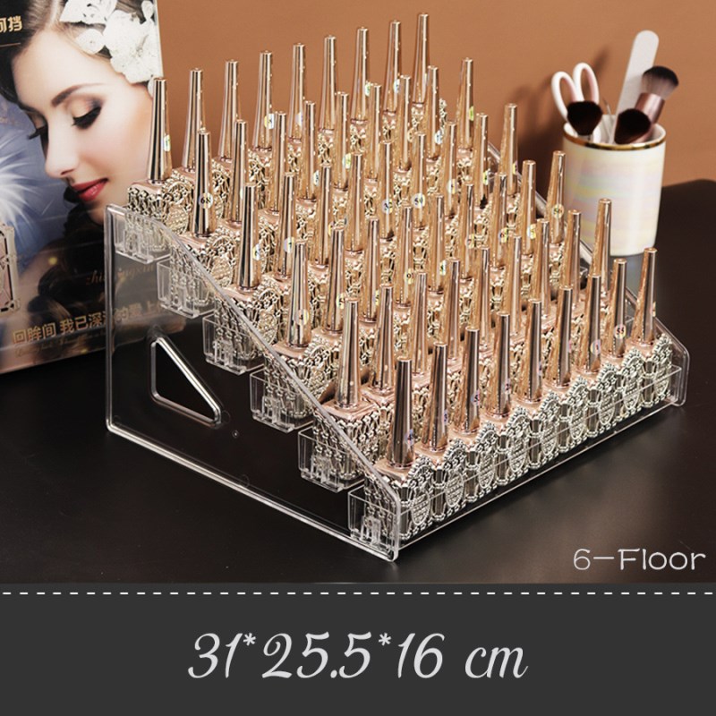 Six-Floor Nail Polish Storage