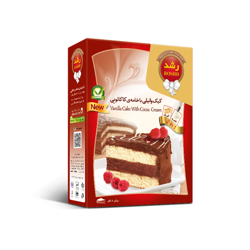 پودر کیک وانيل با خامه كاكائو
