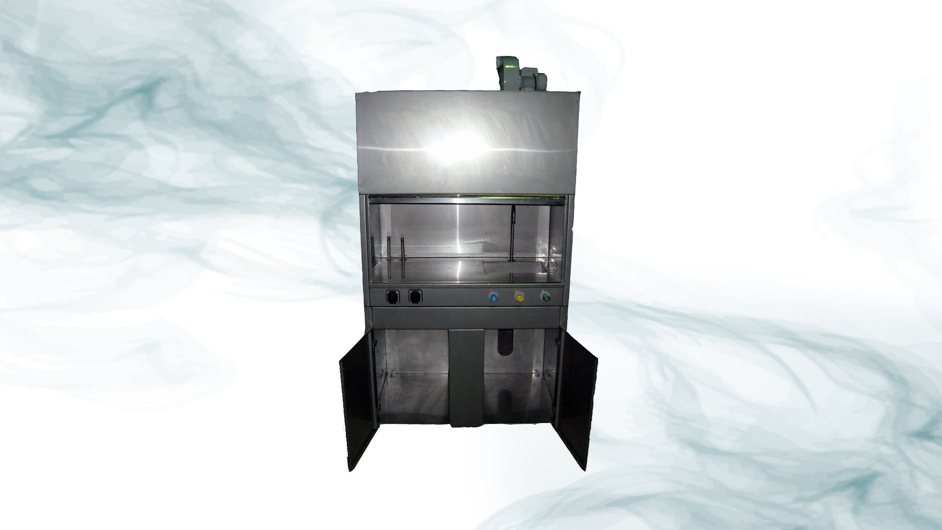 Chemistry hood full of steel