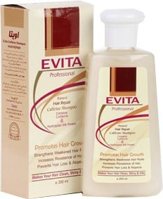 Evita caffeine shampoo