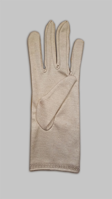 دستکش نخی فانتزی کرمی