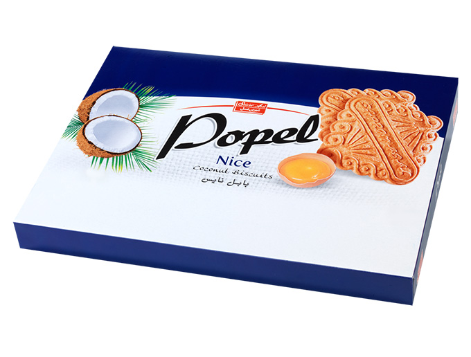 بيسكويت نارگيلي جعبه اي پاپل نايس