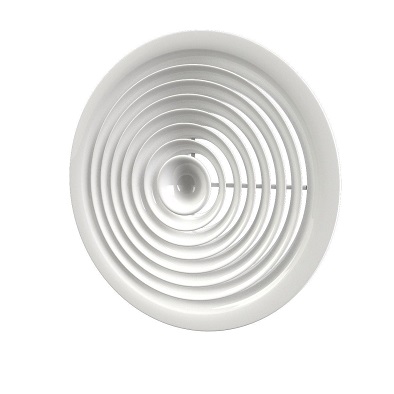 Aluminum flat round ceiling valve