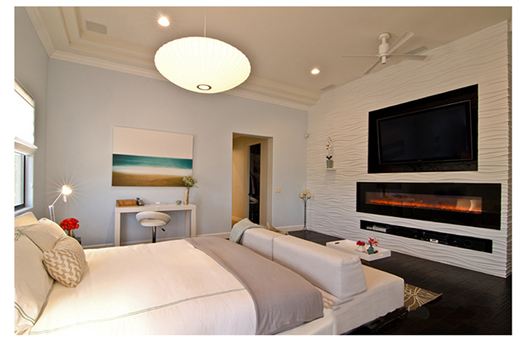 Built-in electric fireplace HK-72