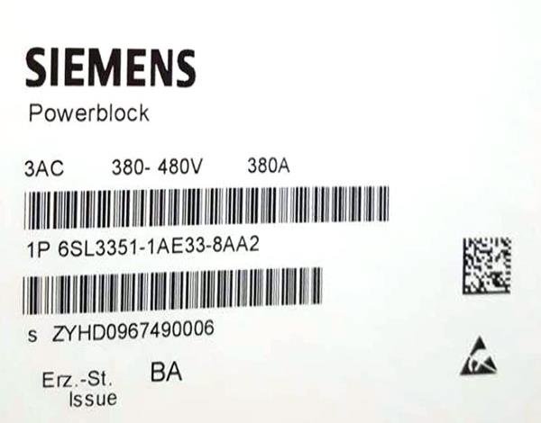 Siemens 6SL33511AE338AA2 Rectifier