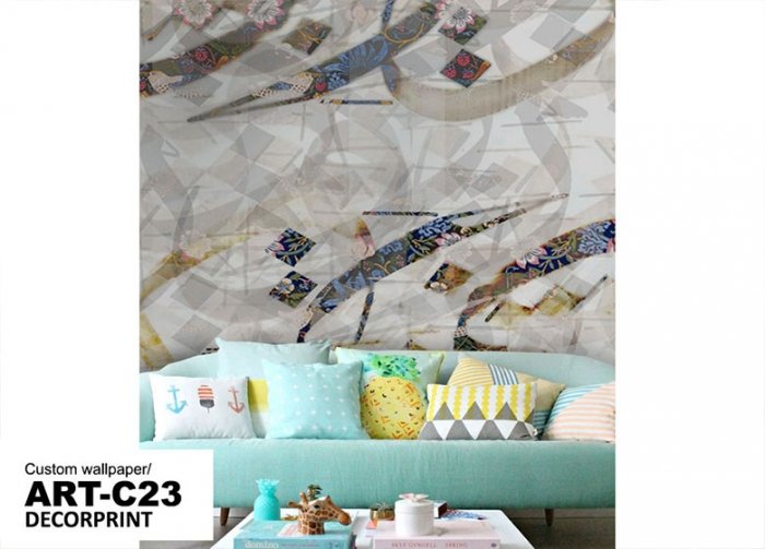 Wallpaper with Persian design