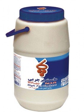 Yogurt with a high fat content of 2400 grams