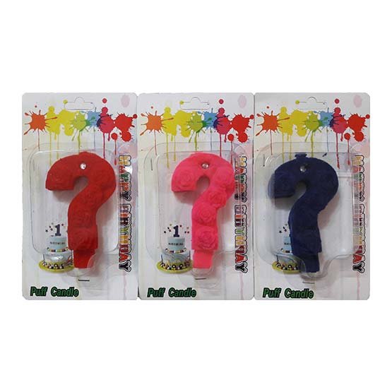 شمع مخمل علامت سوال (باکس ۱۵تایی)
