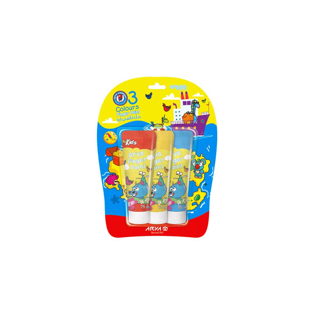 رنگ انگشتی ۳ رنگ تیوپی