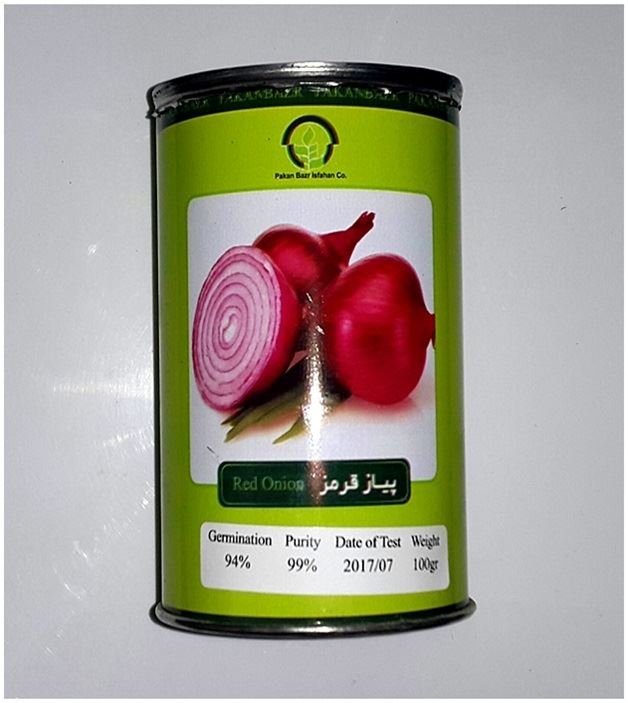 100 g cans of red onion seeds