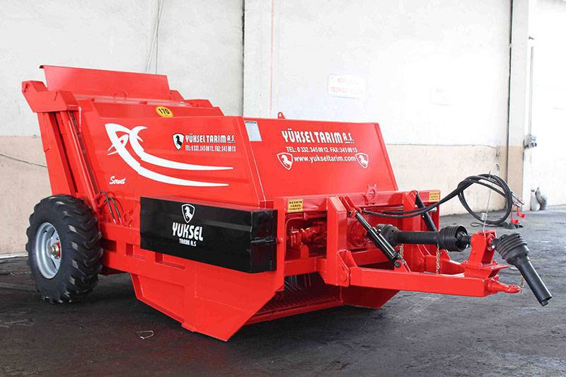 Collect stones behind a 3 ton wealth tractor