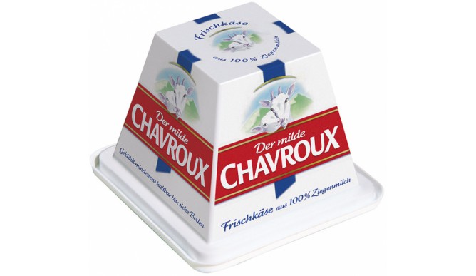 Chavroux cream cheese made from goat's milk