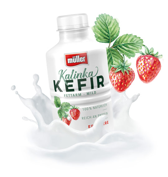 Kalinka Kefir Mild Strawberry 100 g