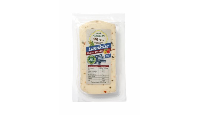 Innstolz Auwiesen country cheese, colorful paprika, 150g, without genetic engineering