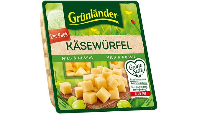 grasslands Cheese Cubes Mild & Nutty 120g