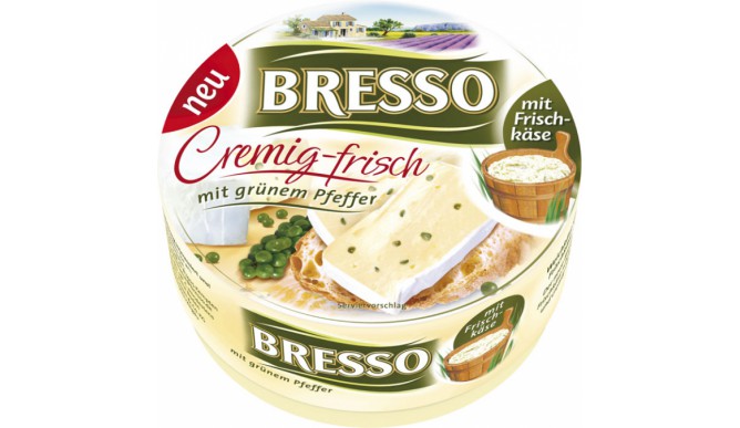 Bresso soft cheese with green pepper