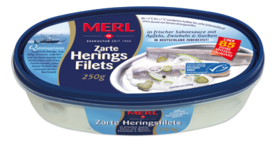 Tender herring fillets in cream sauce, 250g