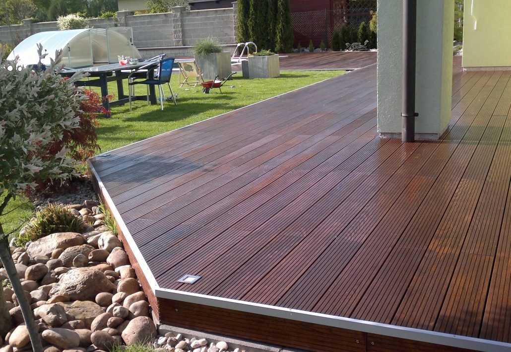 Thermowood wooden decking