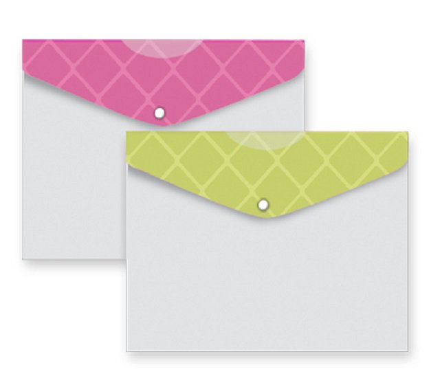 پاکت دکمه دار دو رنگ مدل دیاموند